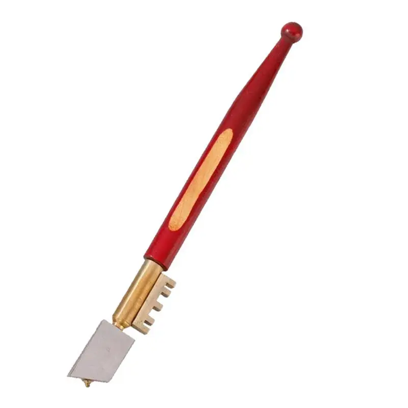 

1pcs Diamond Glass Knife Cutting Thick Glass Special Wooden Handle Ceramic Tile Cutter Household Glass Floor Tile Opener