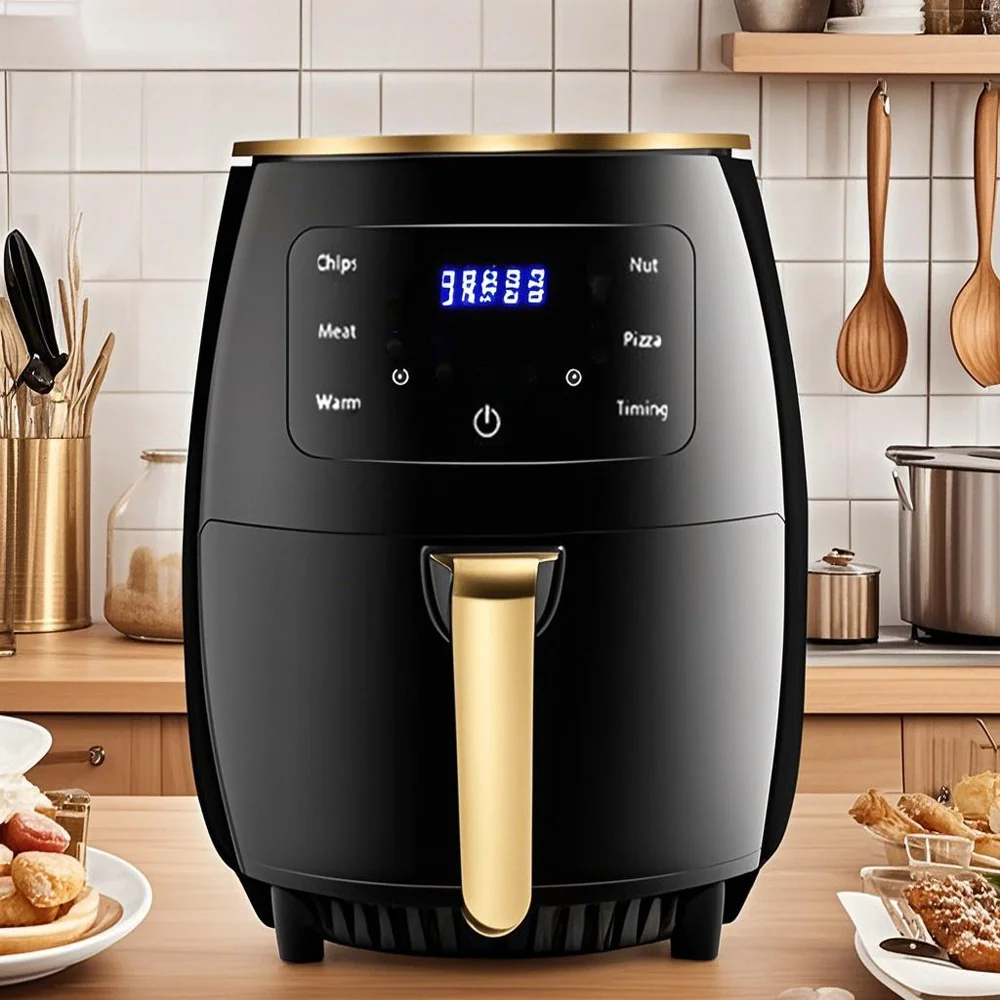 6L Air Fryer with Digital Display ,Intelligence Oilless Oven Household Kitchen Electric Deep Fryer 6 Presets