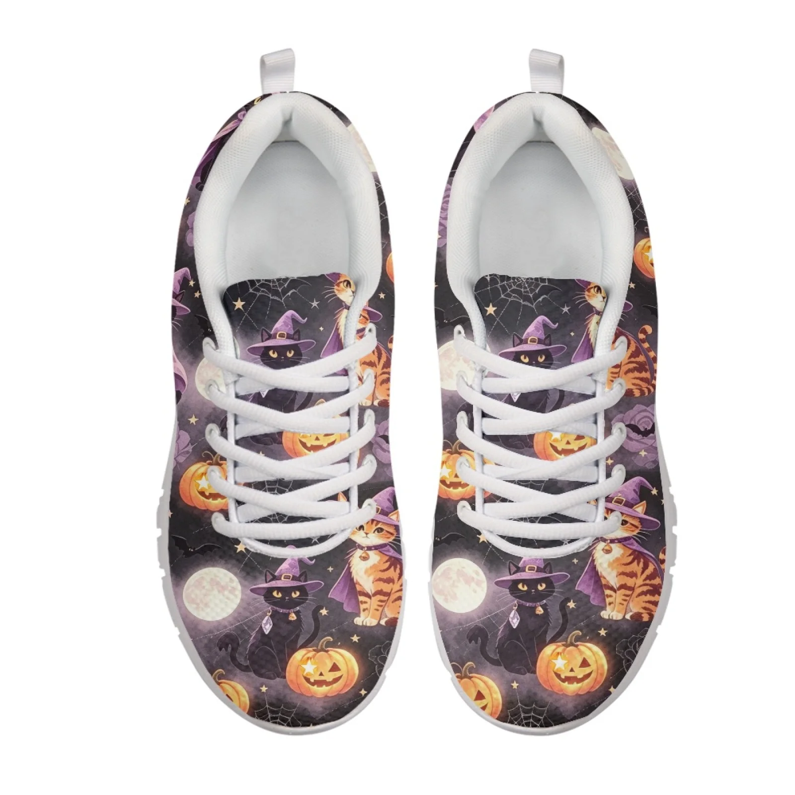 Coloranimal Cat and Book Pattern Breathable Running Sneakers for Men Mesh & EVA Sole Walking Sneakers 2026 New