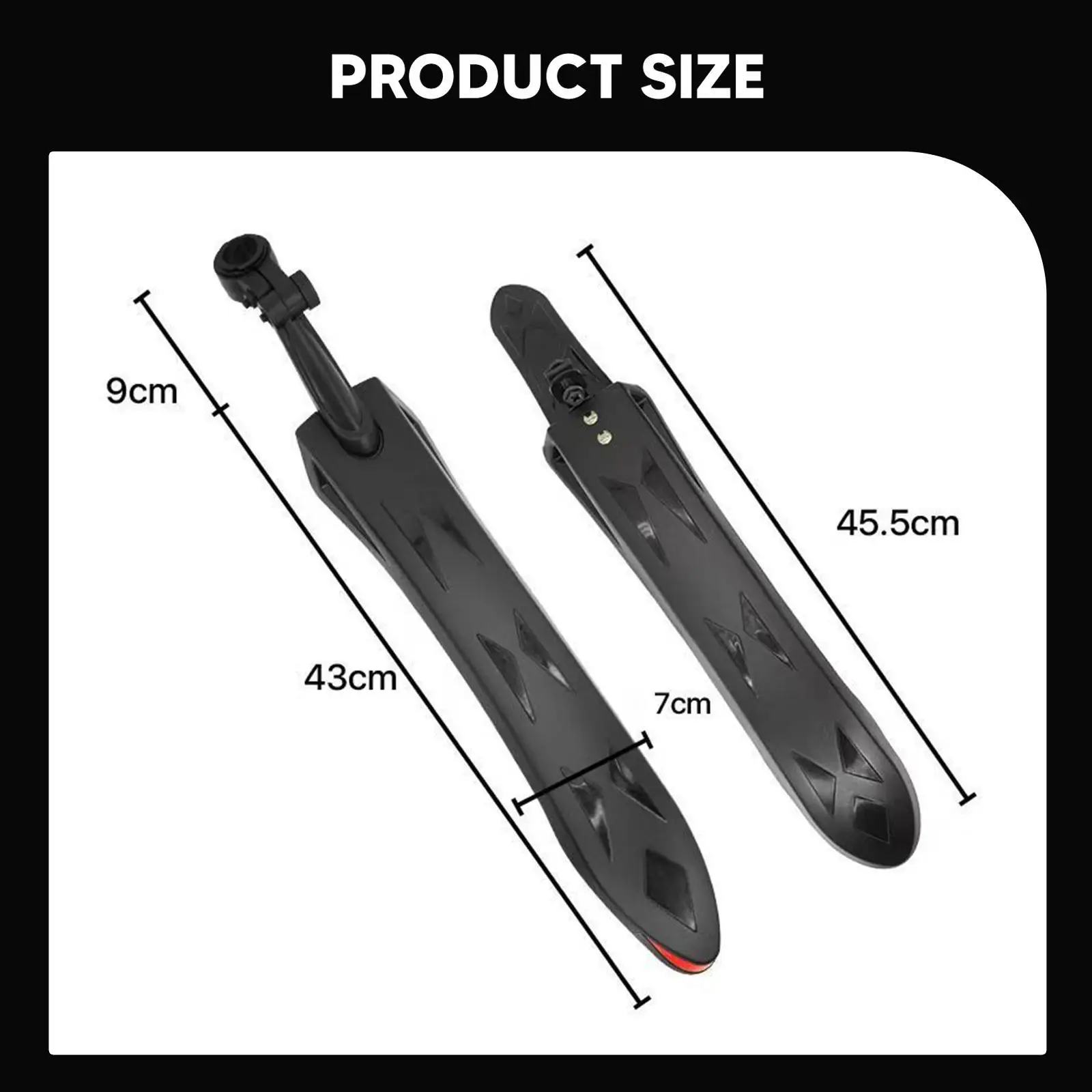 Bike Mudguard PP Portable Fender Set Complete Bicycle Mud Flaps Protection for Mountain Bike 26 27.5 Inch Bike Mudguard PP Portable Fender Set Complete Bicycle Mud Flaps Protection for Mountain Bike 26 27.5 Inch
