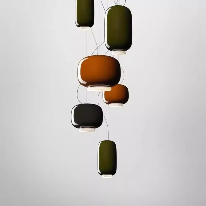 

【2026】Italy Design Led Glass Pendant Lights For Dining Room Bedroom Nordic Home Decor Loft Lamp Bar Luminaire Suspension Lamps