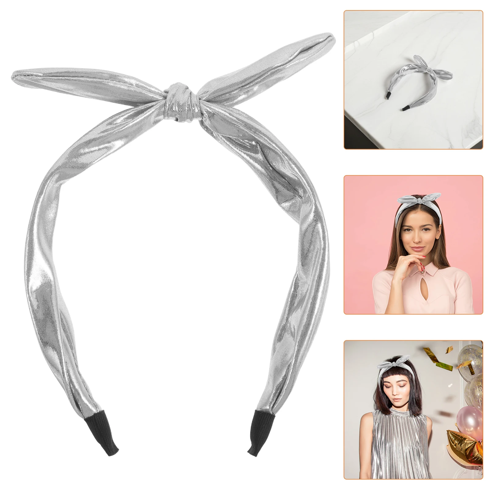 

Butterfly Bow Headbands Wide Glitter Hair Band Pink Casual Elegant Accessories Women Girls Birthday Party Festival