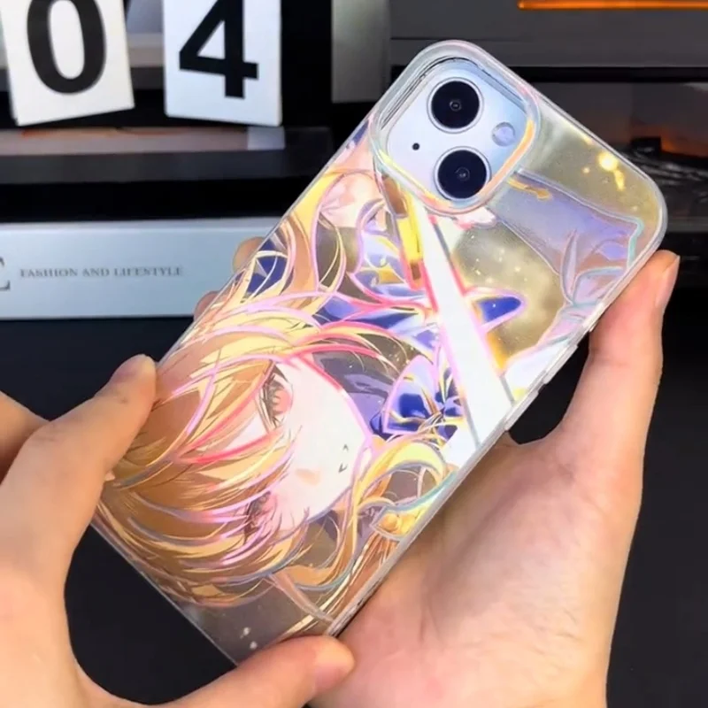 Image of Anime Saber Altria Pendragon Handyhülle für iPhone 11 12 13 14 15 16 17 Pro Max Plus Air 17Pro Japan Cartoon Fate Aurora Cover