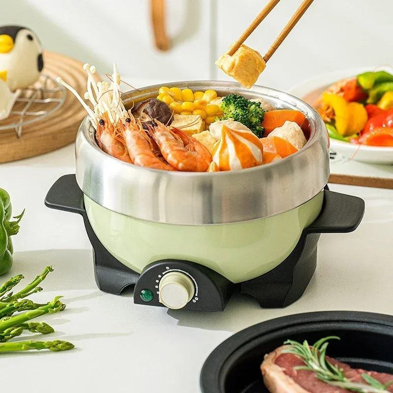 Library electric cooking pot turtle pot small multi-functional integrated household dormitory electric hot small green