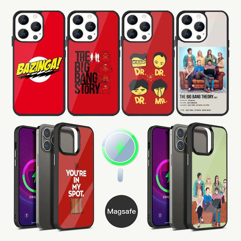 

T-TBBT The Big Bang Theory Phone Case For iPhone 17,16,15,14,13,12,11,Plus,Pro,Max Mini Magsafe Magnetic Wireless Charging
