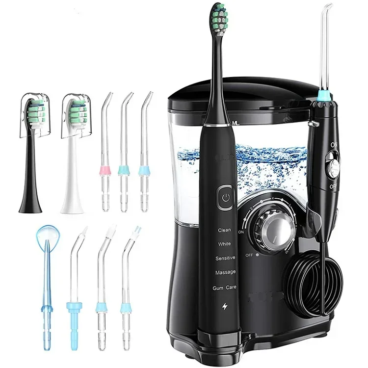 New Water Flosser Oral Irrigator With Electric Toothbrush 2 In 1 Comb For Family Oral Care