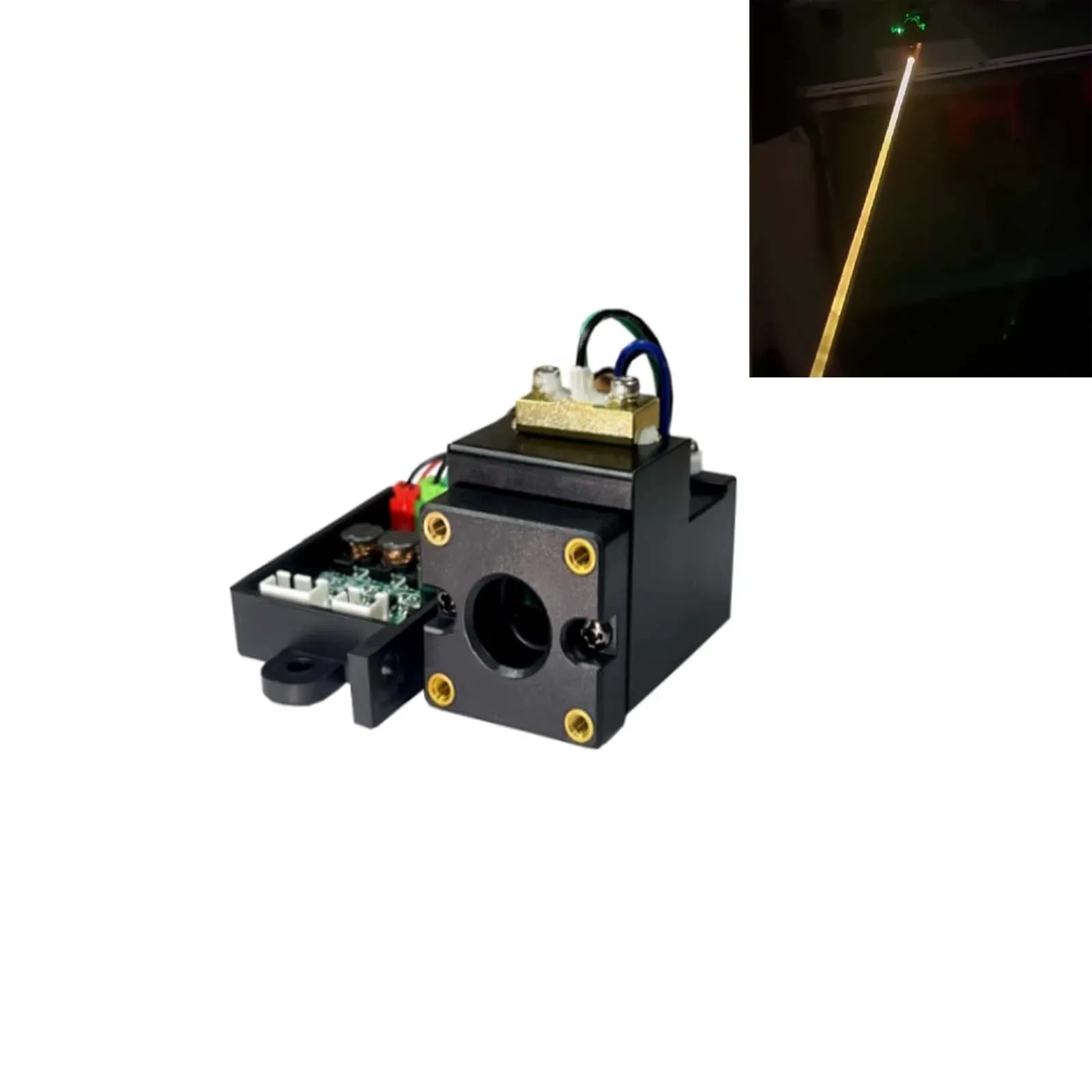 RGY 200mW Yellow Laser Module Synthesizes Golden Light For Scientific Research