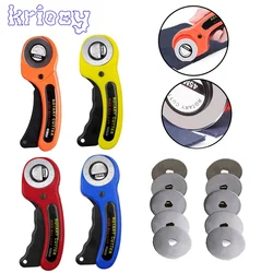 45mm Patchwork Roller Wheel Knife Cloth Cutting Knife Leather Paper Fabric Craft Fabrics Rotary Cutter DIY Sewing Accessories