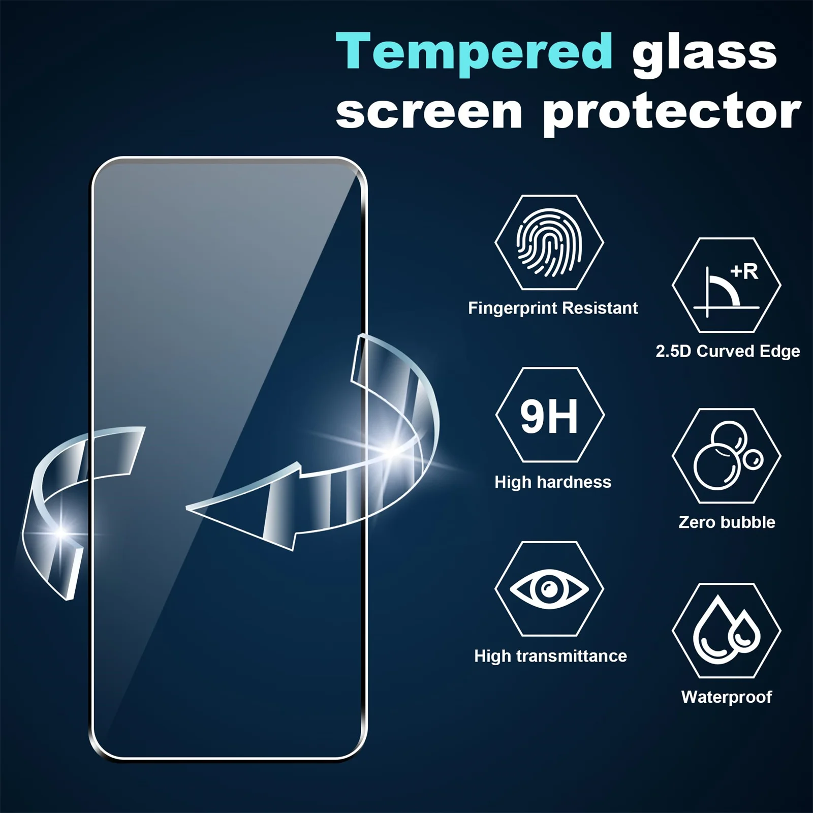 Protector de pantalla para Redmi 13 4G, cristal templado HD 9H, transparente, Anti aluminio