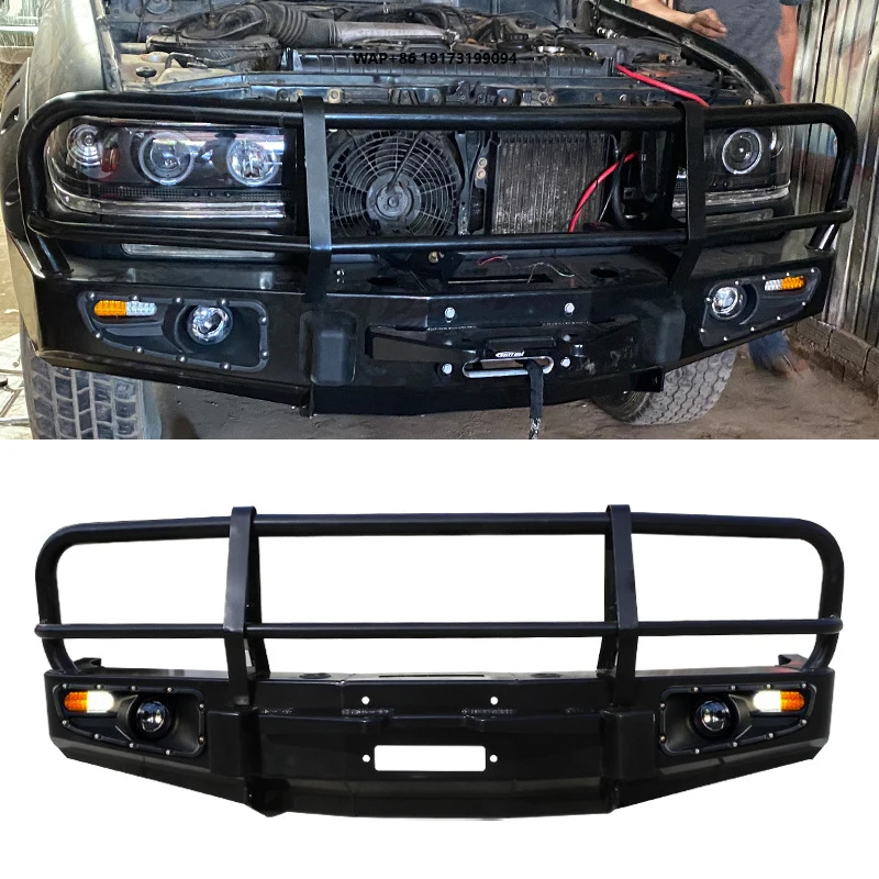 

Luxury Car Accessories Off-Road Steel Front Bumper Bull Bar for Land Cruiser LC80 FJ80 1989-1998 Iron Front Bull BAR New