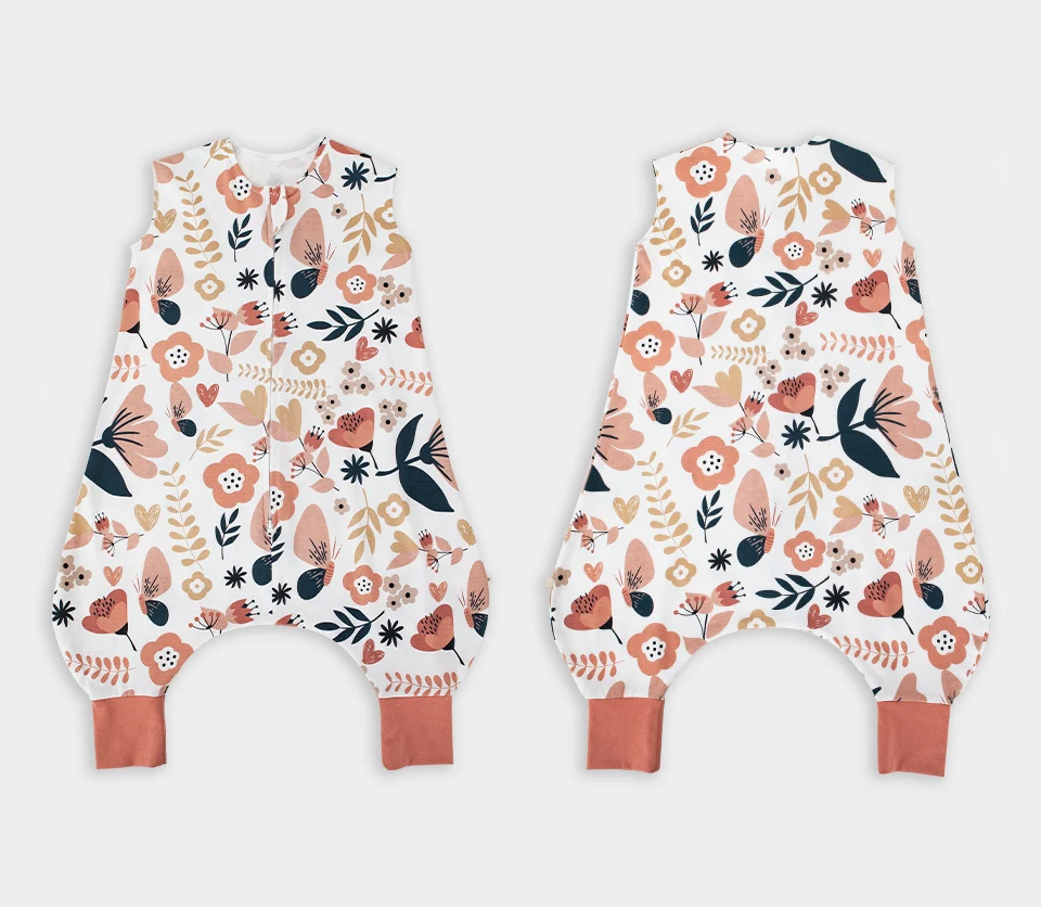 Kids Pajamas Summer Thin Sleeveless Split Legs Jumpsuit 2-Ways Zippers Children Sleepwear 1-4 Years Girls Boys Sleeper Blanket