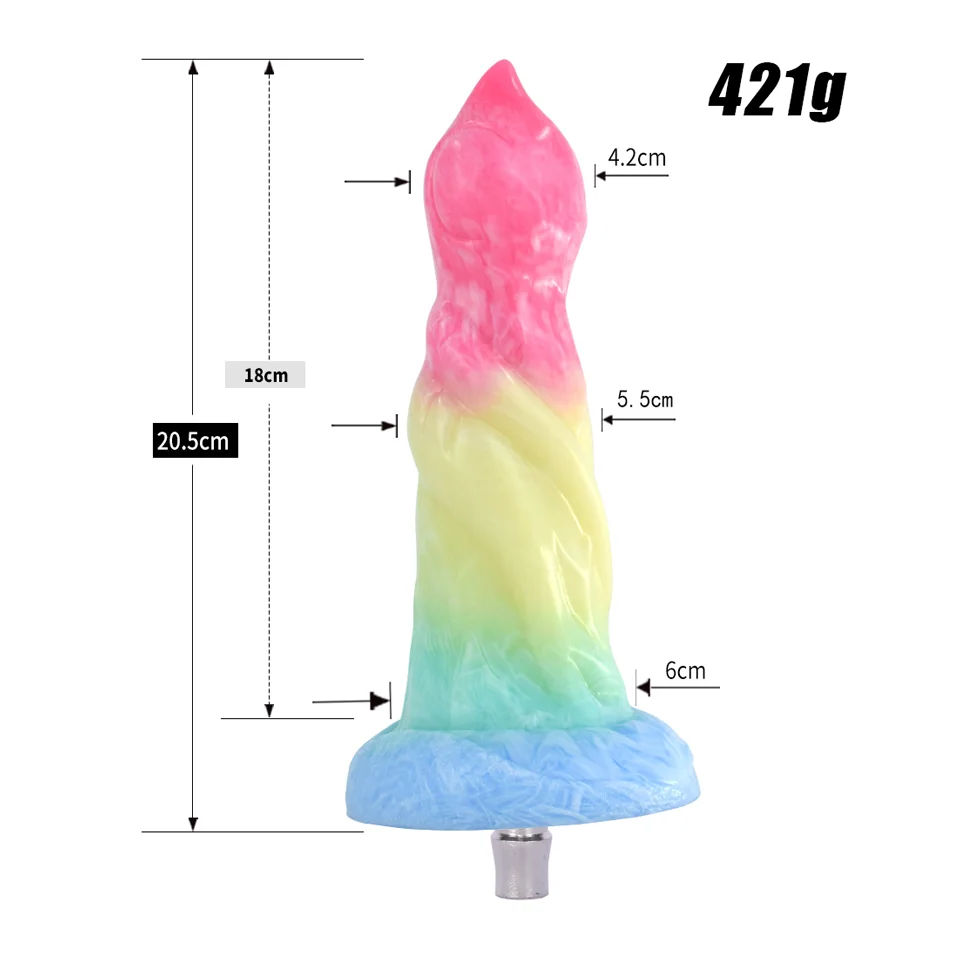 ROUGH BEAST Colorful Dildo for Quick Plug/Vac-u-lock Sex Machine Silicone Animal Dildo Anal Plug Adult SM Game for Women and Men