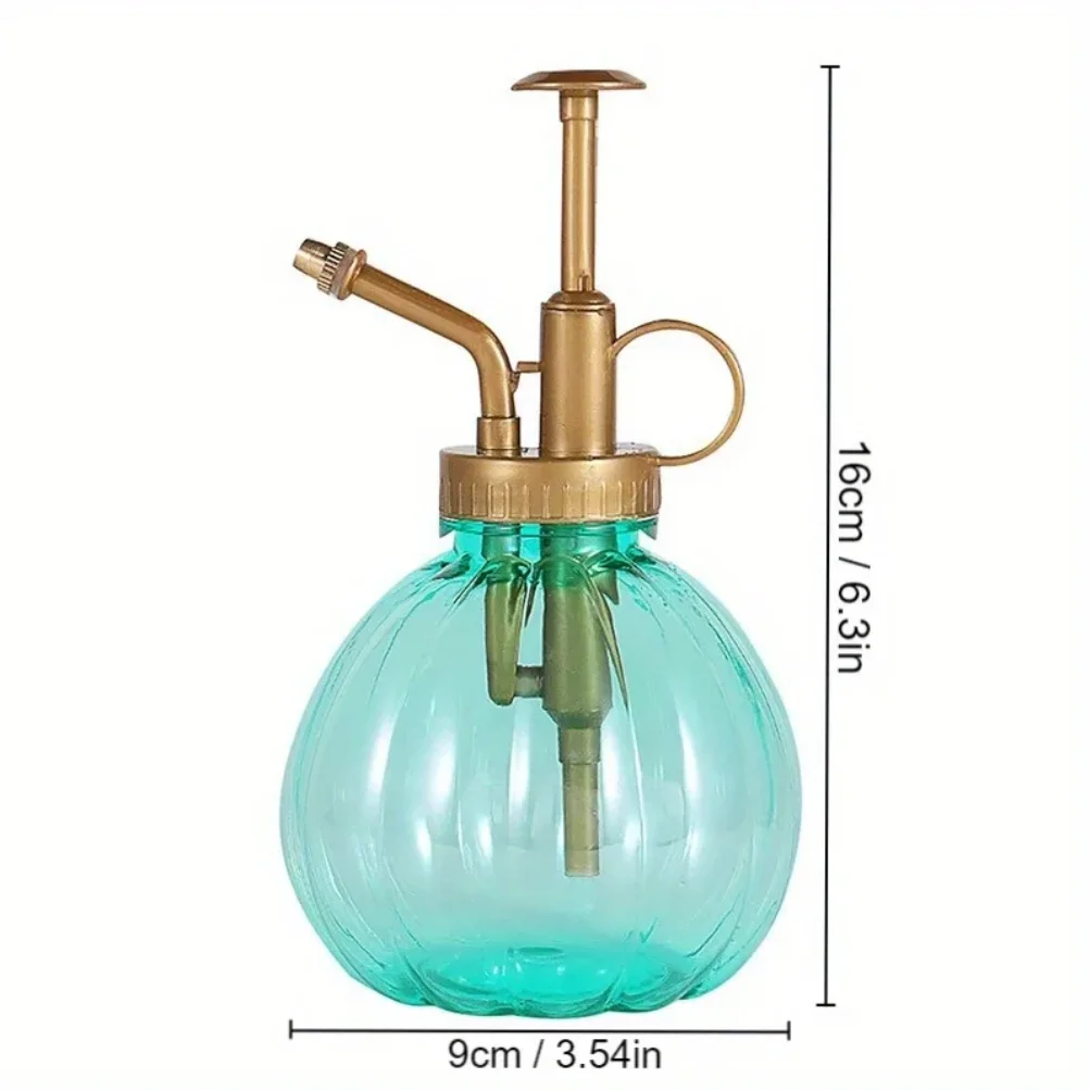 Creative Plastic Pumpkin Shape Succulent Flower Raising Vintage Colorful Sprinkler Pot Gardening Press Garden Sprayer Decor