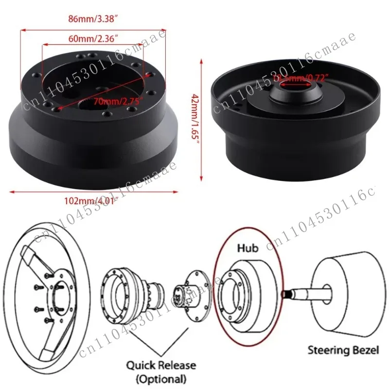 Hot-selling 5-hole and 6-hole Automotive Steering Wheel Bases for Steering Wheel Adapter Hubs