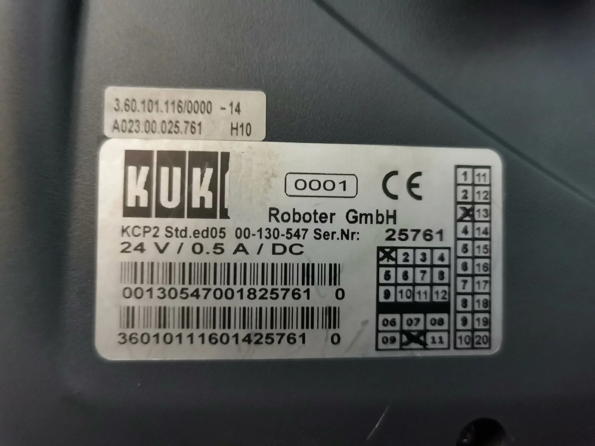 Original Used KCP2 Teach Pendant 00-130-547 For KUKA Robot