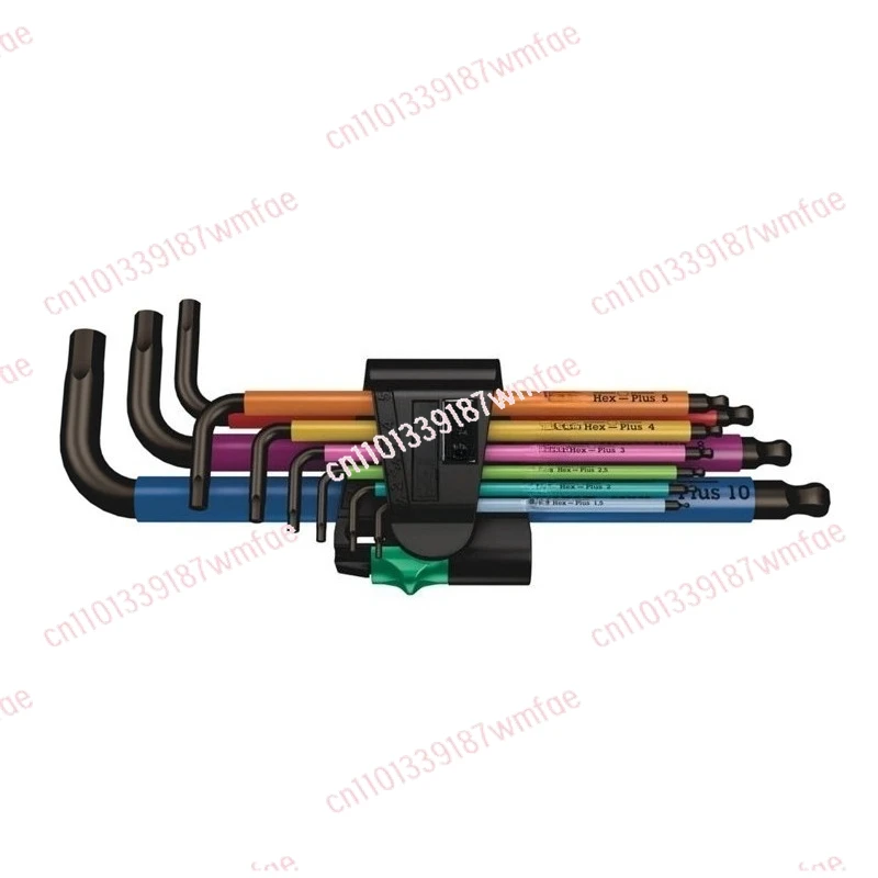 Color 950 /9 Metric 9-piece set Extended ball head hexagonal wrench 1.5-10