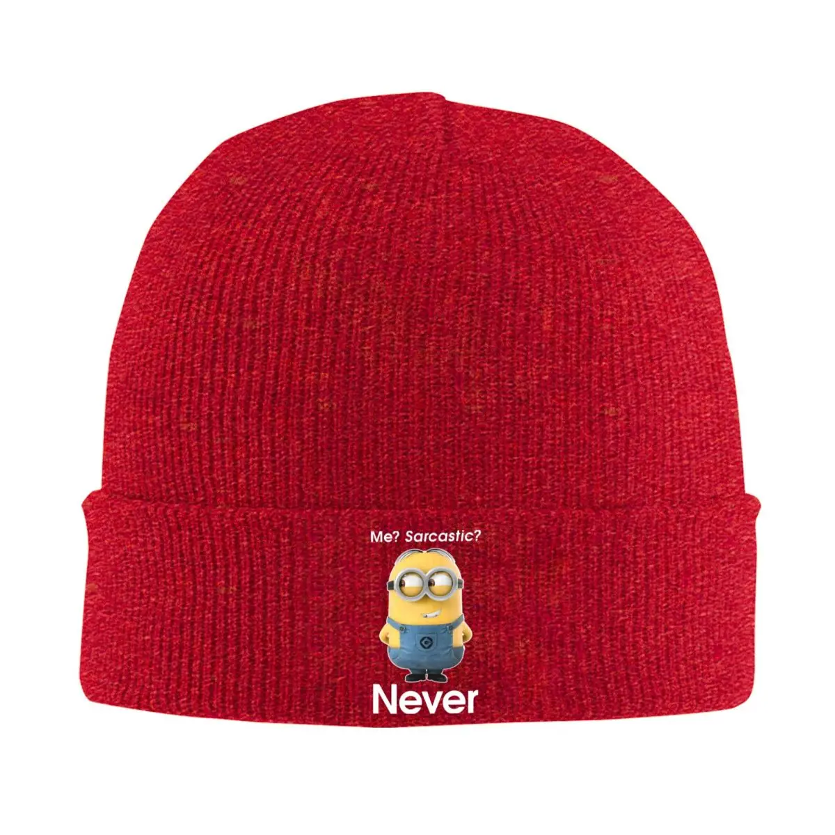 Bonnet Hats Despicable Me Minions Men Women's Thin Hat Minions Me Sarcastic Never Autumn Spring Warm Cap Hip Hop Beanies Caps