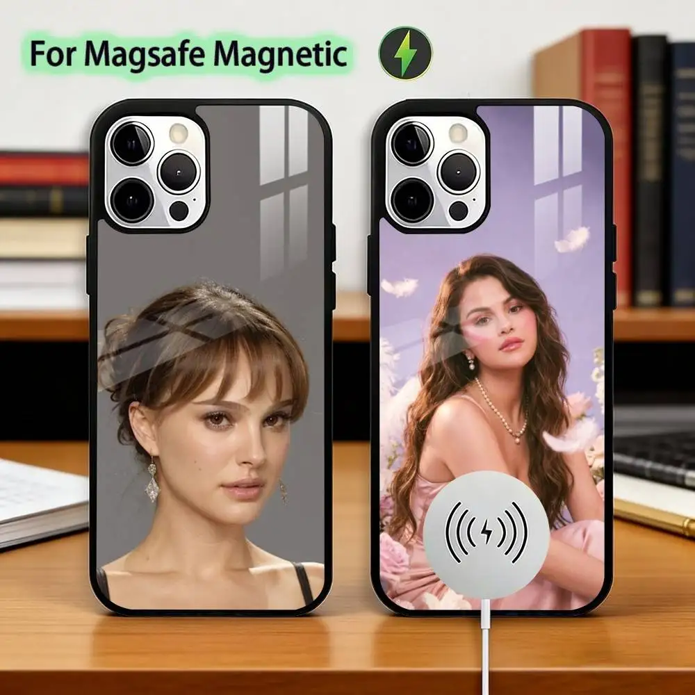 

Natalie Portman A-Actor Phone Case For iPhone17,16,15,14,13,12,11 Plus,Pro Magnetic For Magsafe Wireless Charging