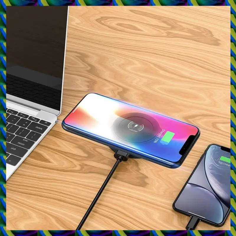 Daily 2X 10W Fast Wireless Charger -Up Desktop Embedded Fast Wireless Charger With USB Port Universal For Smartphone