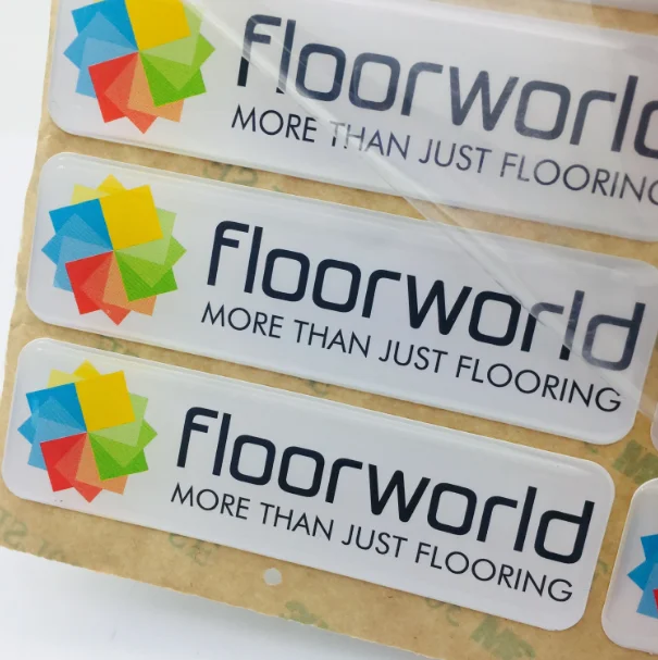 50PCS 3D Gel Sticker Resin Dome Label Customized Self-adhesive Labels Waterproof
