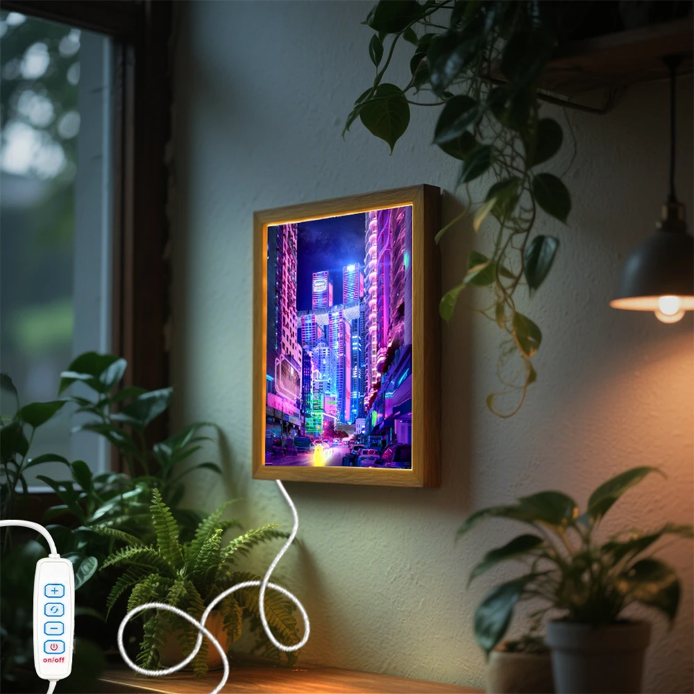 2 في 1 Led ضوء المصباح اللوحة إطار الصورة جدار مكتب مصابيح USB أضواء ليلية غرفة الديكور السرير الجدول أوم امب الهدايا