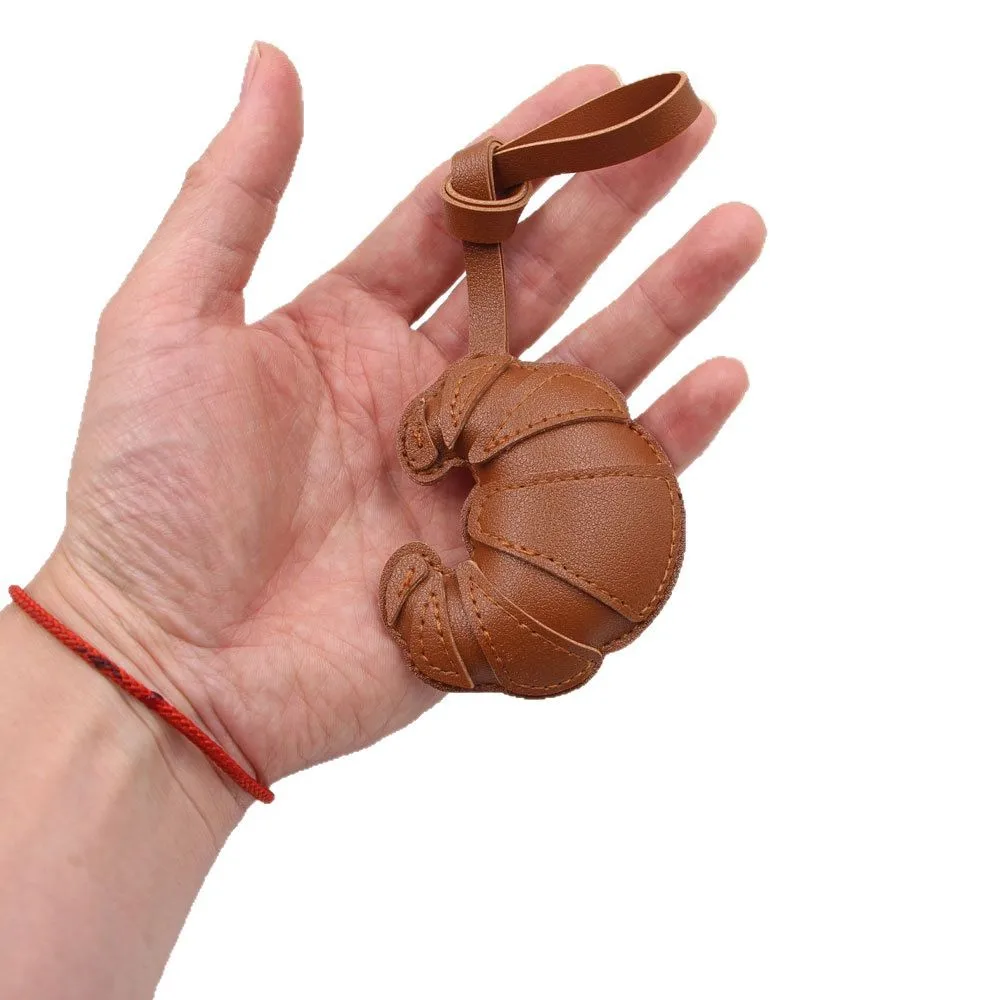 5pcs Horn Bag Leather Lanyard Backpack Pendant Charms Jewelry Making Luggage Clothing Accessories Matching Pendant