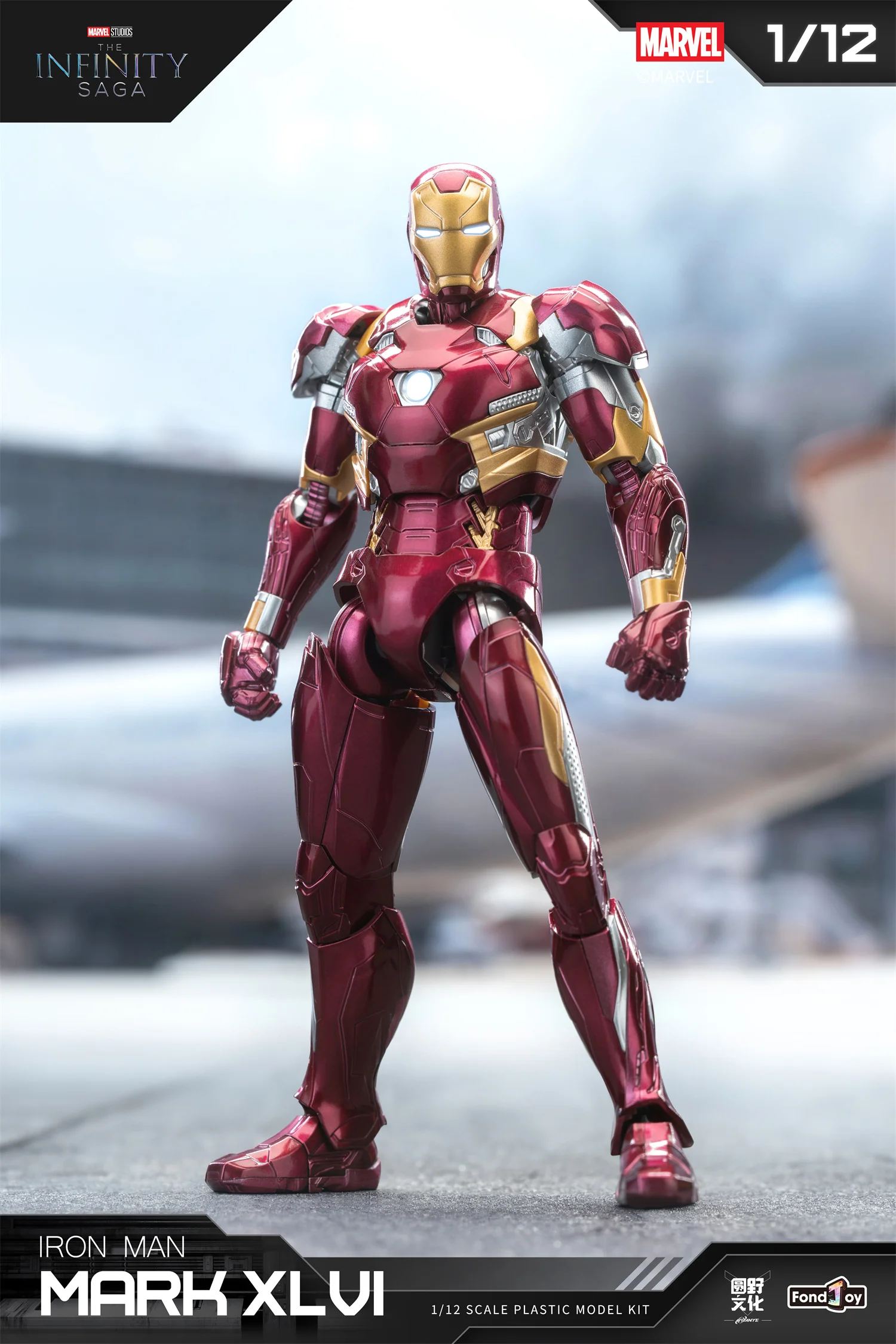 1/12 Original FondJoy Iron Man Tony Stark Legend Action Figure MK45 MK46 MK50 MK4 DIY Baustein Spielzeug Sammlung Anime Modell – Detail 14