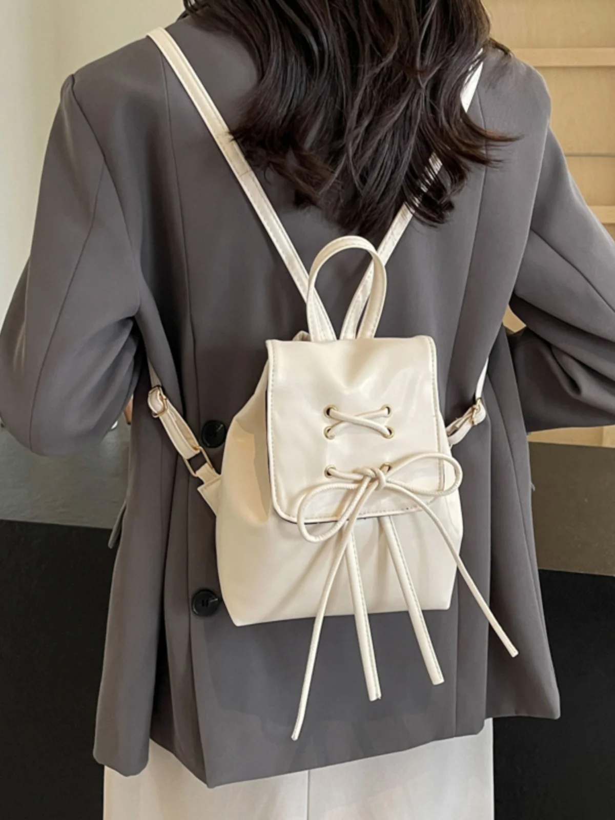 

Korean Sle Knot Double oulder Cute Ladies Bapa Single oulder Bag Handbag School Bag Trendy 2024 New Model
