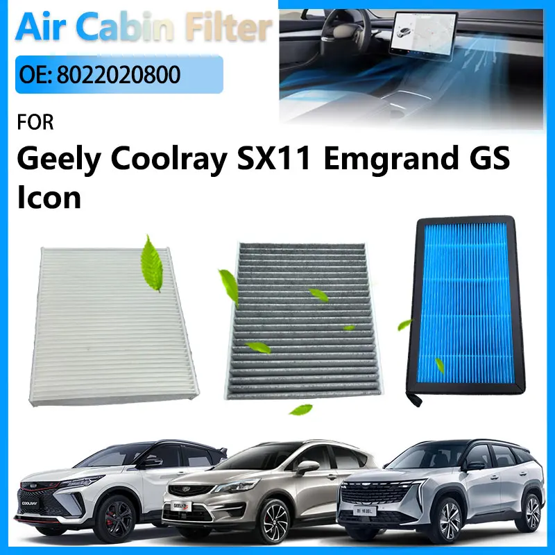 

Air Conditioning Cabin Filter For Geely Coolray SX11 Binyue 1.5T Proton X50 Geely Emgrand S Geely Icon Accessories 8022020800