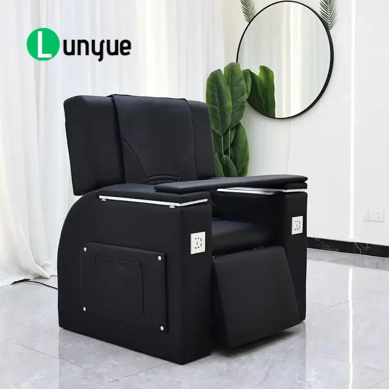 Commercial Pedicure Chair Ergonomic Foot Massage Spa Furniture Adjustable Tilt Pedals With Electrical Outlet Beauty