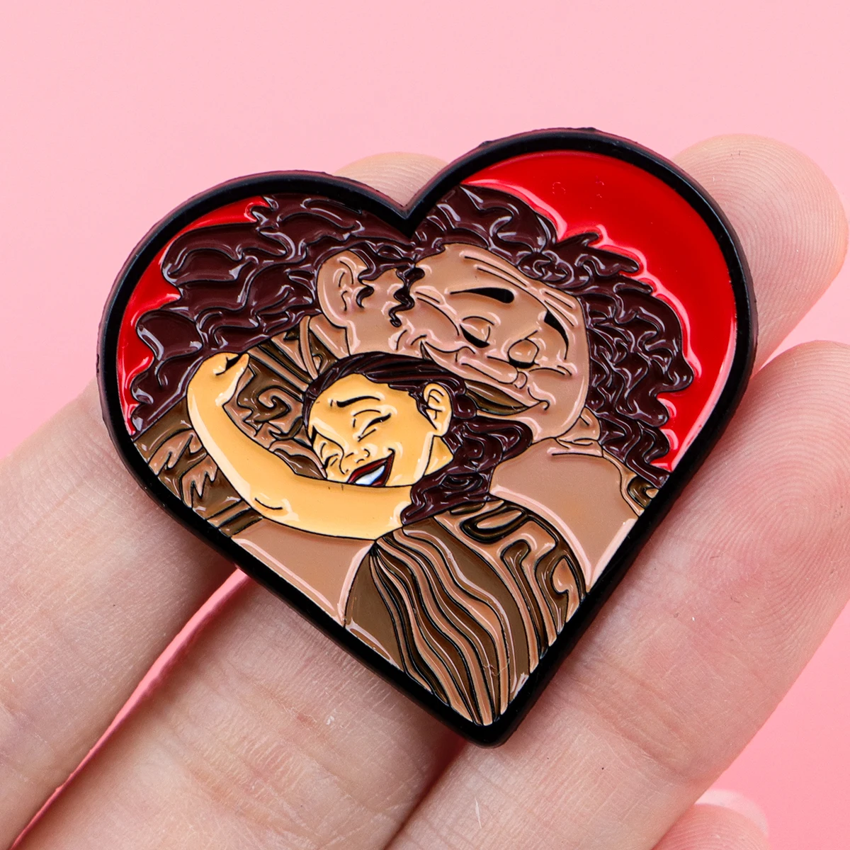 2 قطعة/المجموعة الخيال فيلم المينا دبابيس الكرتون القلب بروش المعادن التلبيب شارة بدبوس ظهره اكسسوارات مجوهرات صديق الهدايا