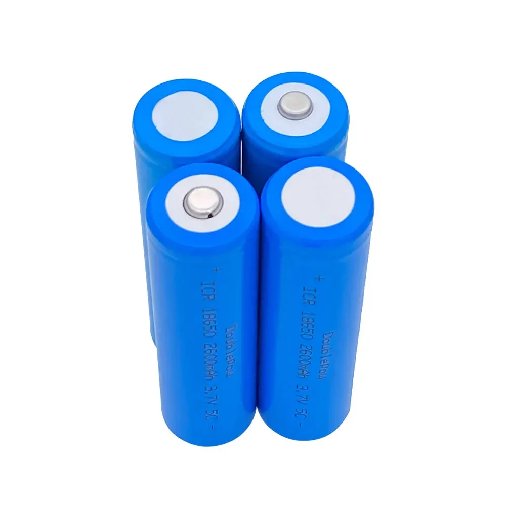 Doublepow  18650 battery 3.7v 2600mah 18650 rechargeable lithium battery for flashlight batteries