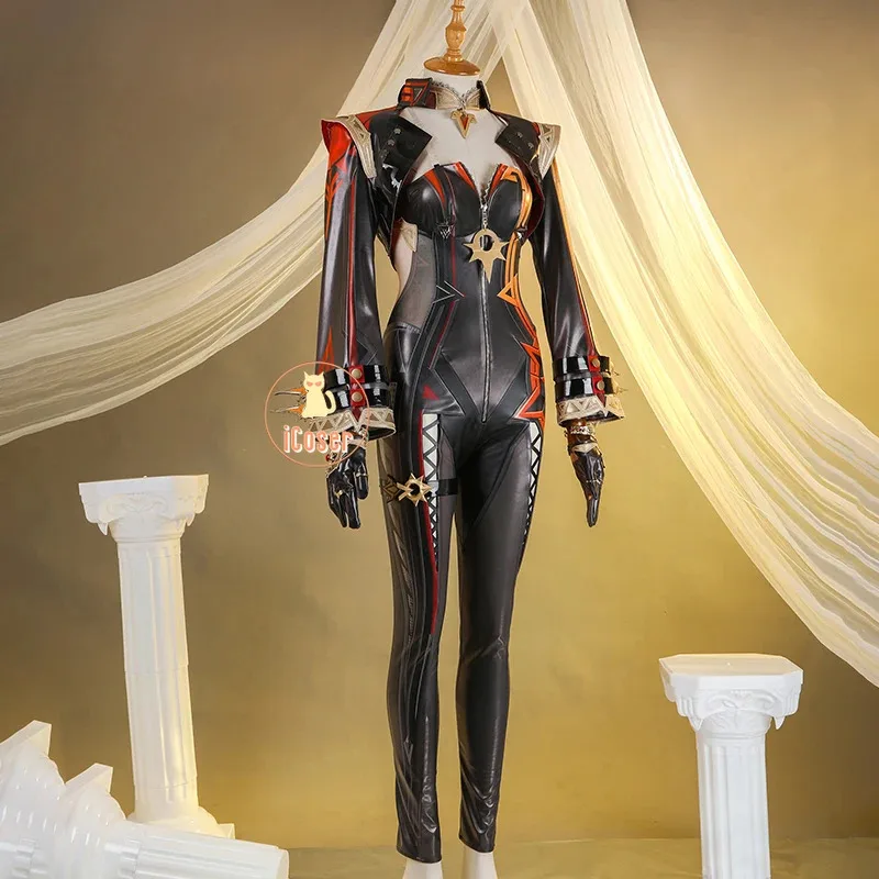 Mavuika 코스프레 의상 가발 Genshin Impact 유니폼 귀걸이 선글라스 반지 Pyro Archon Natlan God of War 할로윈 여성 소품