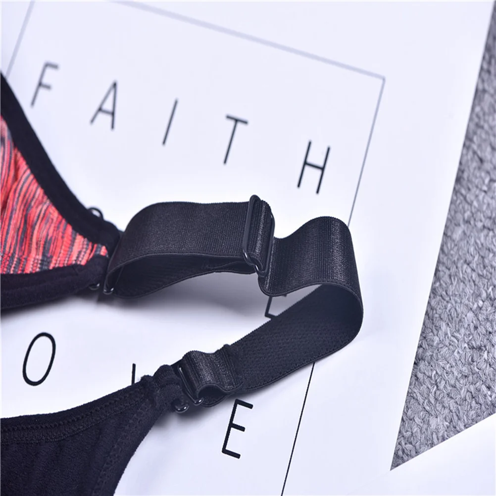 

Спортивный бюстгальтер Ударопрочный с мягкой подкладкой Space Dye Бесшовные эластичные дышащие съемные подушечки Фитнес Йога Бег Тренажерный зал M Розово-красный