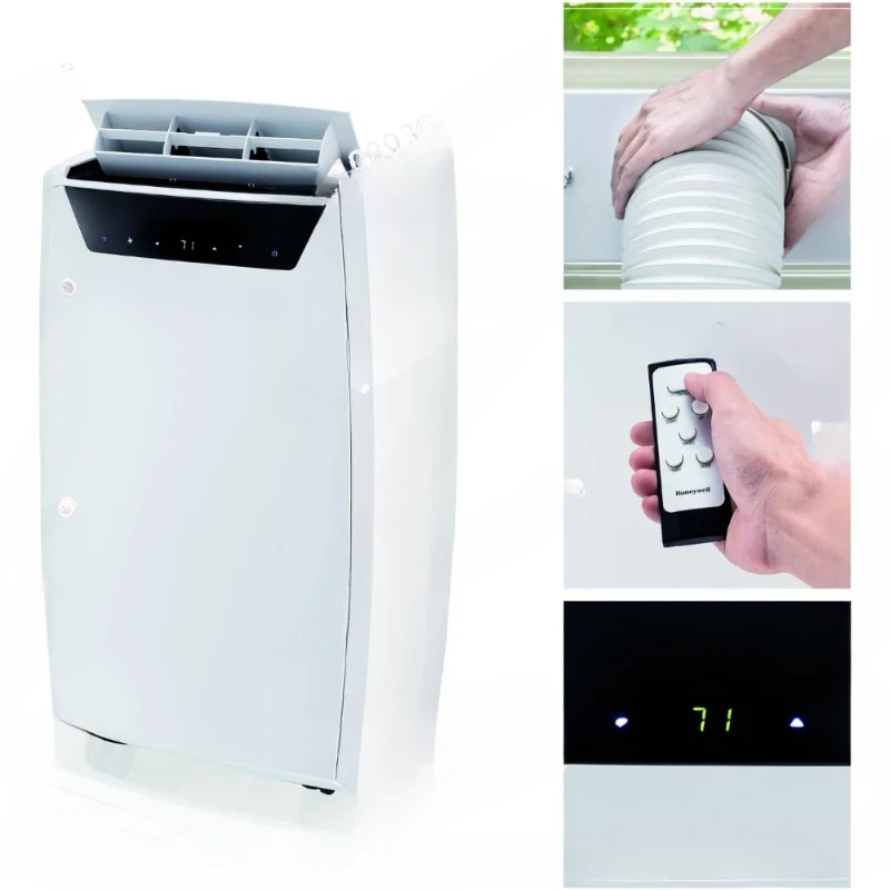 14,000 BTU Portable Air Conditioner for Bedroom, Living Room, Apartment, 115V, Cools Rooms Up To 700 Sq. Ft