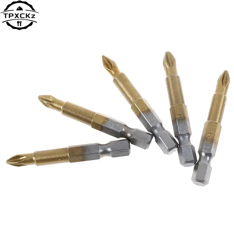 5pcs/set Anti Slip Electric Screwdriver Bits 1/4\