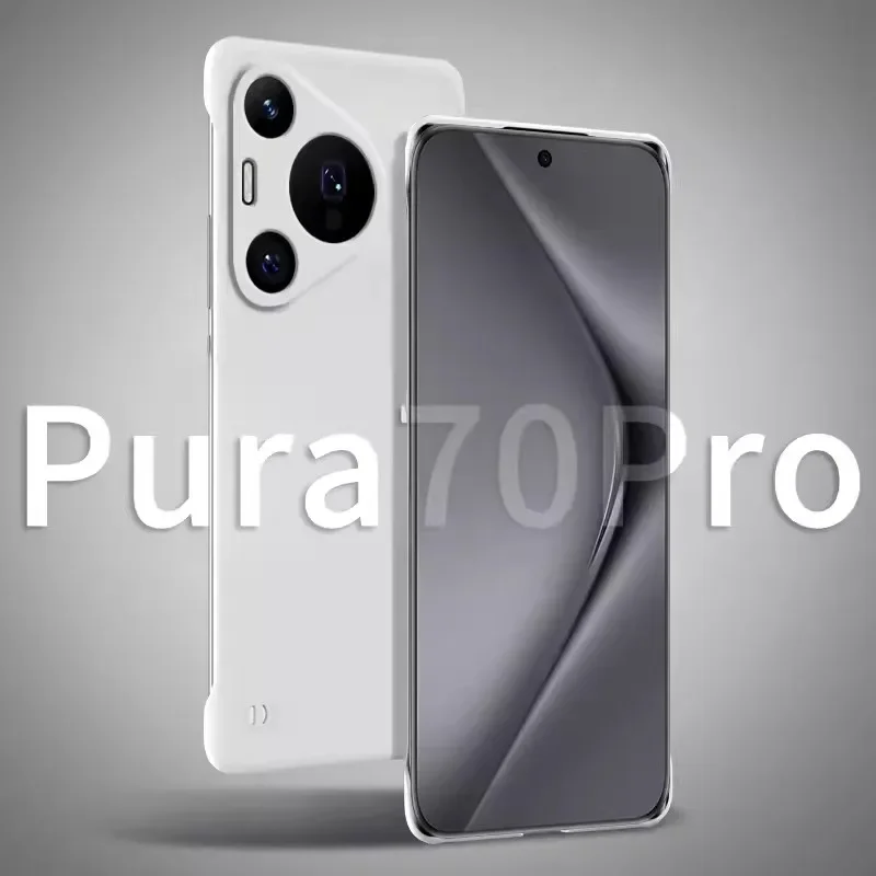 

Matte Frameless Slim Skin Hard Back Cover For Huawei Pura 70 Pura70 Pro Plus Ultra Thin Plastic ShockProof Fundas Coque Case