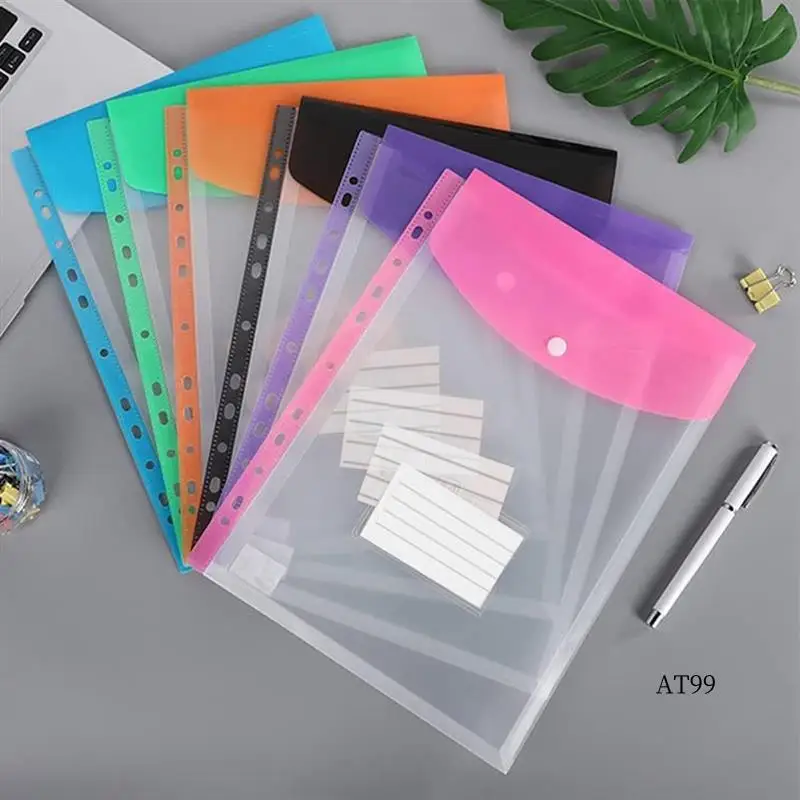 

TA-Binder Pockets For 3/4/11 Ring Binder, Expandable Document Organizer With Snap Button And Label 12Pack