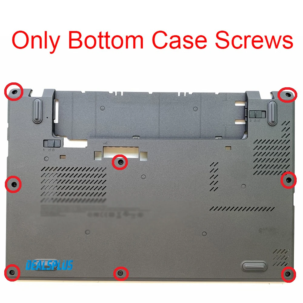 8pcs/Set Black Bottom Case Screws Replacement For Lenovo ThinkPad X240 X250 X260 X270 X280