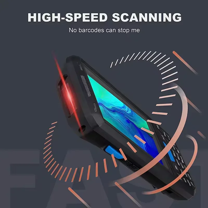 Android 13 4G Handheld PDA POS-terminal Touchscreen 2D Barcodescanner Draadloze Wifi Bluetooth GPS QR-codelezer