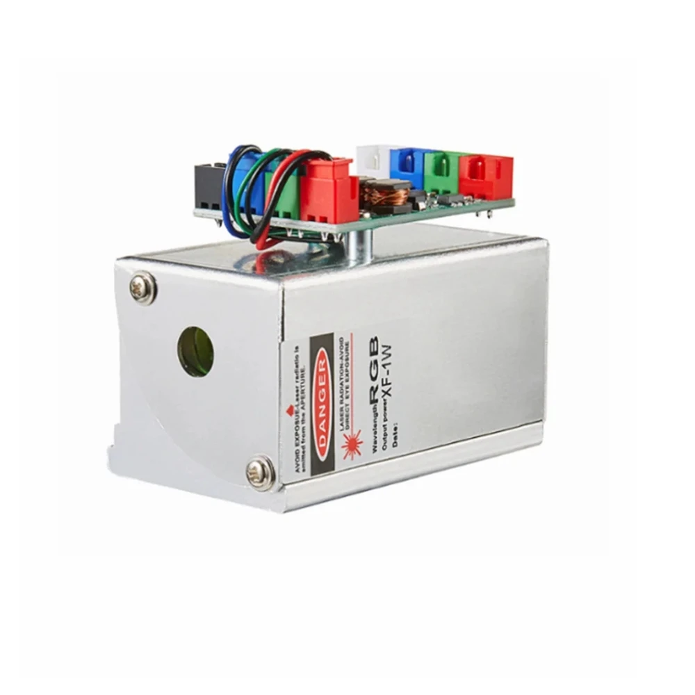 Imagem -06 - Módulo Laser a Cores Sintético Tricolor Vermelho Verde Azul Branco Ttl Rgb 500mw 1w 2w 3w