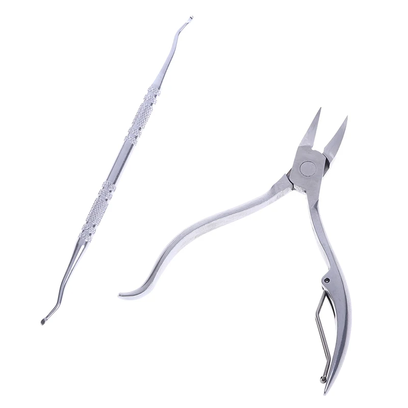 2PCs Eingewachsene Zehennägel Pediküre Fußpflege Werkzeug Nagel Korrektur Clipper Schneider