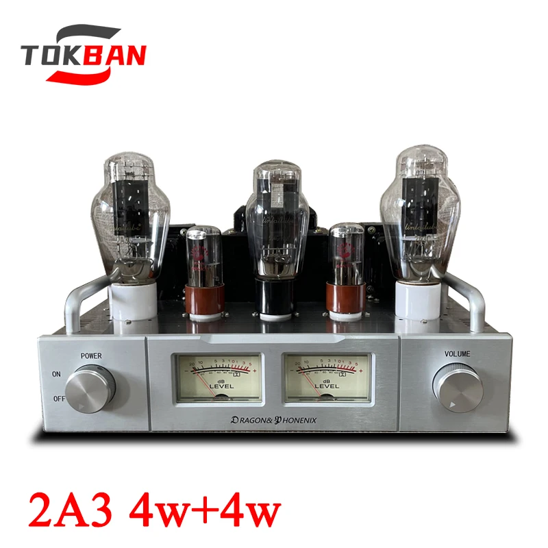 TOKBAN 6SN7 2A3 Tube Amplifier Diy Kit 4w*2 High Power Spartan A1 Bluetooth 5.0 Vu Merter HIFI Amplifier Audio