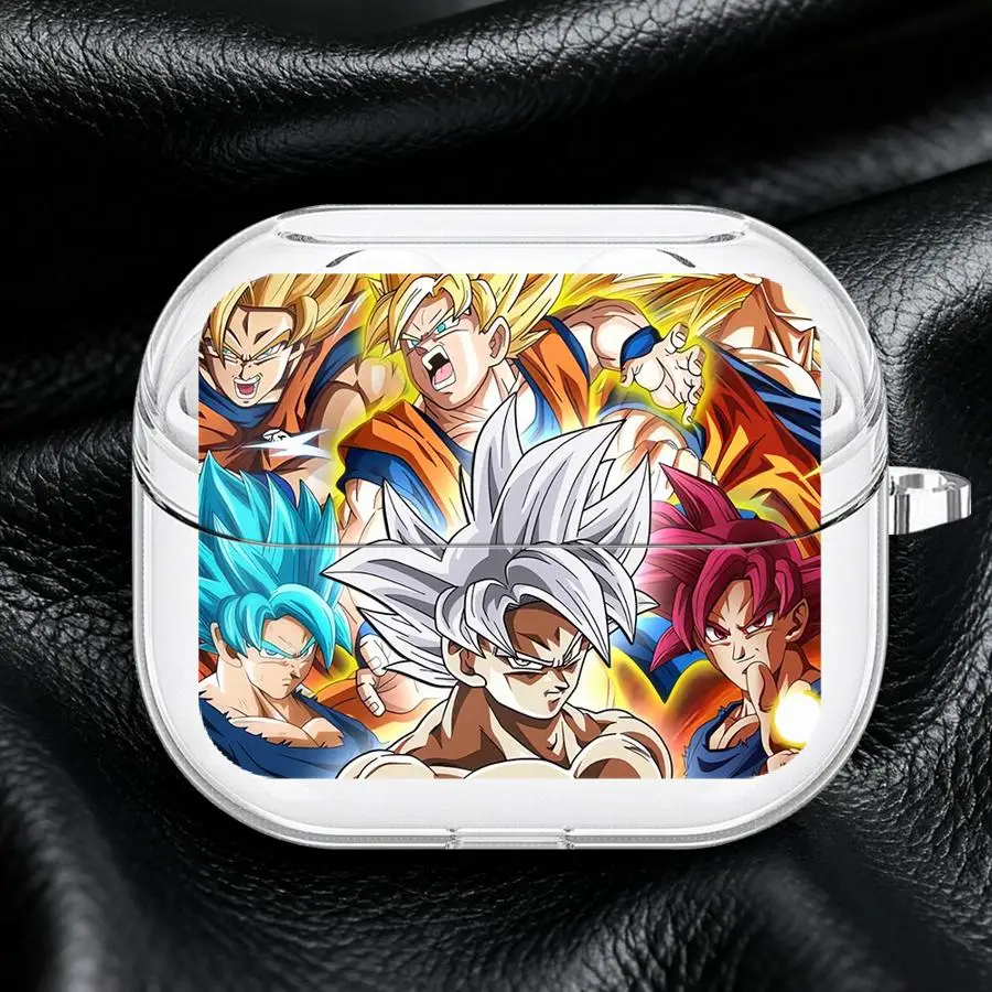 Clear Earphone Cases Cover With Hook Case For Samsung Galaxy Buds 4Pro Live 2Pro 4 Pro 3Pro 3 FE 2 Super Saiyan S-Son Gokus view 4