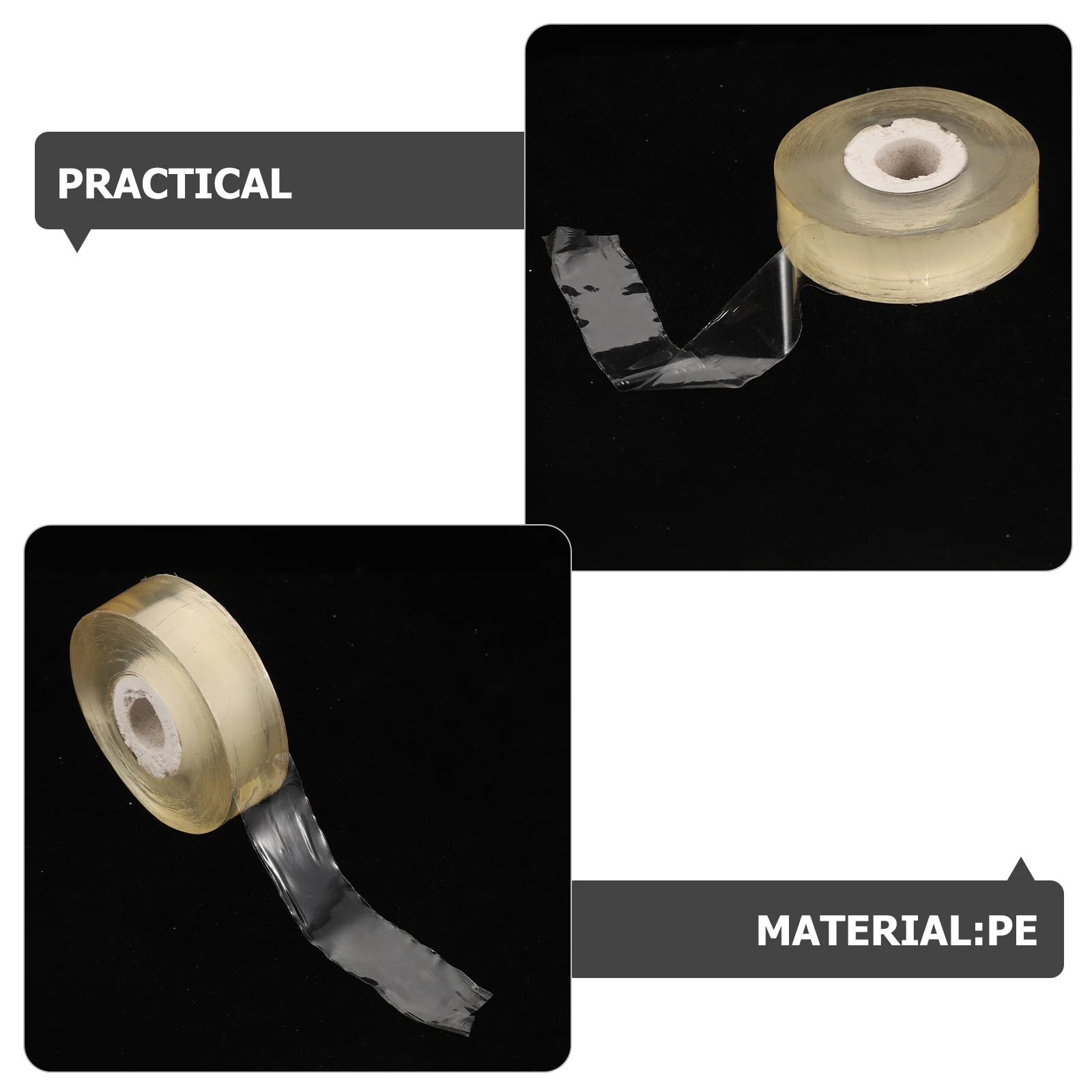 

5 Rolls PVC Plant Grafting Tape Self Adhesive Stretchable Floristry Film for Budding Grafting Garden Supply Fruit Tree Wrapping