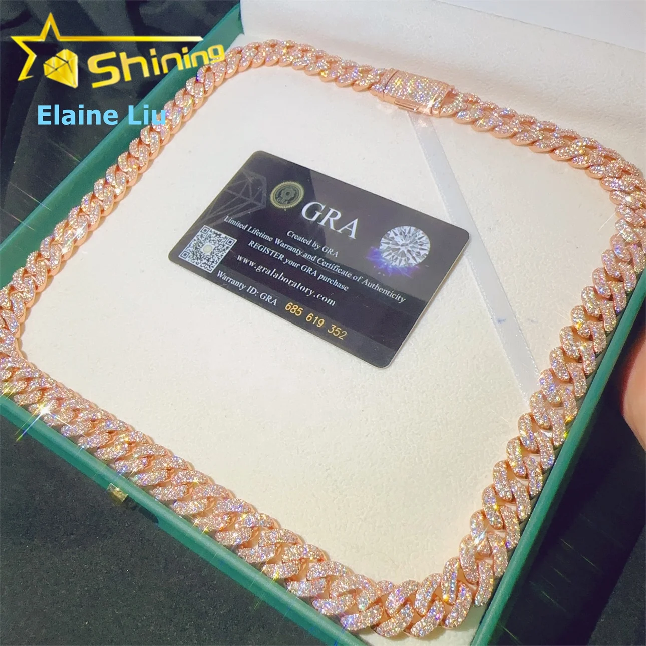 Cuban Link Chain 12Mm - Hip .High Quality Hop Iced Out