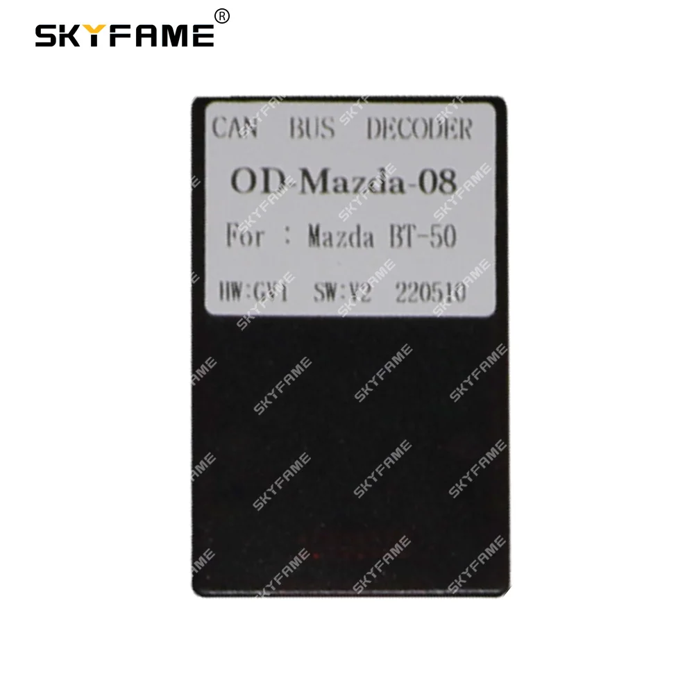 SKYFAME Auto 16pin Kabelboom Adapter Canbus Box Decoder Android Radio Power Kabel Voor Mazda BT-50 MZ07.20 OD-Mazda-08