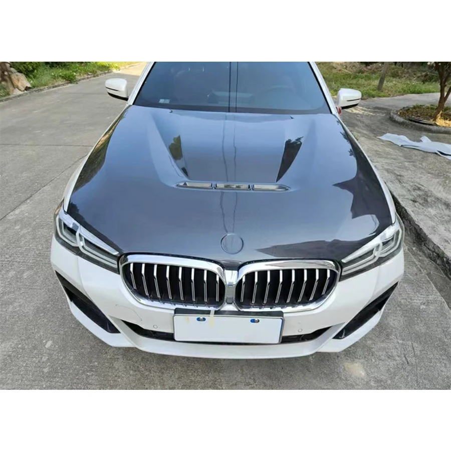 

Для BMW 3 серии G20 G28 2020+ Карбоновый капот (крышка двигателя) в стиле P, обвес для тюнинга кузова