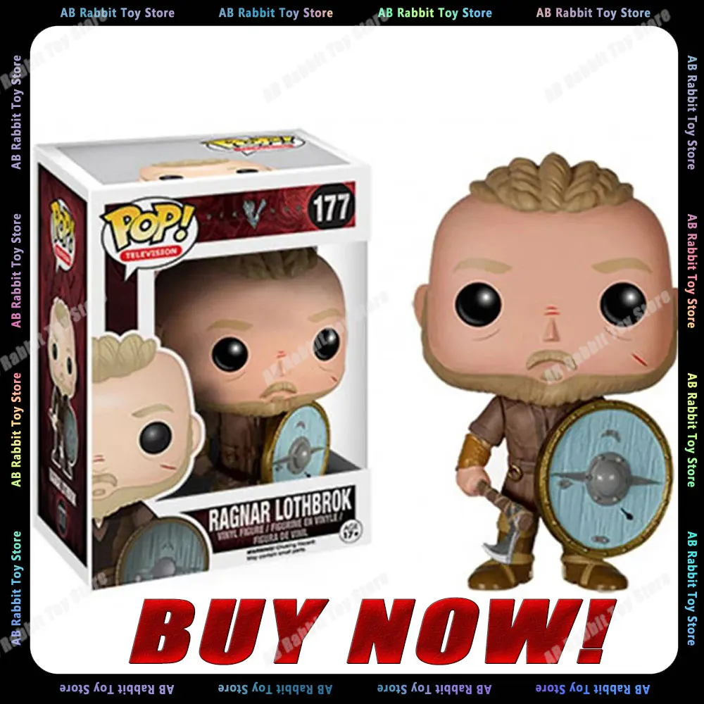 Funko Pop Viking Figures Lagertha 178 Anime Figure Ragnar Lothbrok 177 Figurine Model Pvc Statue Doll Collection Decoration Toys