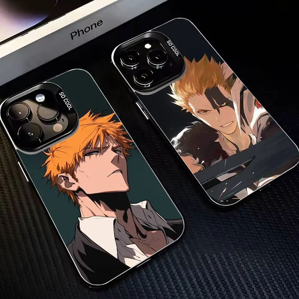 

New Hot Anime Cool BLEACH Phone Case For iPhone17,16,15,14,13,12,11 Plus,Pro Max Black Matte Shockproof Cover